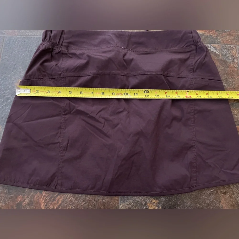 Women’s Te Verde dark purple active tennis pickleball skirt with pockets.Medium